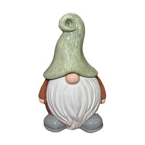 Gnome Ceramic Cookie Jar Canister Food Storage Container Whimsical Hobby Lobby